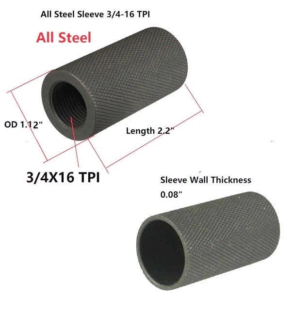 Compact Steel Muzzle Brake 1/2x28 TPI – Fits .223 / 5.56 / .22LR, Includes Crush Washer