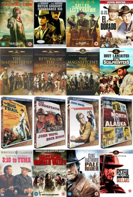 Western DVD Film Movie Collection Multi Buy Discount Classics Cowboy John Wayne