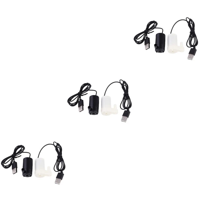 6 pcs USB 5V Plunger Pump Miniature Submersible Pump with 1M Power Cord for