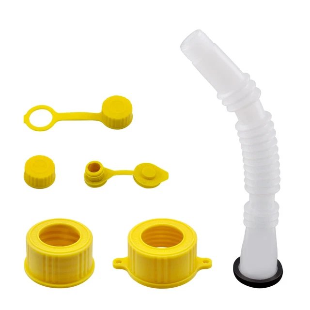 JDiag Universal Gas Can Spout Replacement Kit, Flexible Pour Nozzle with Gask...