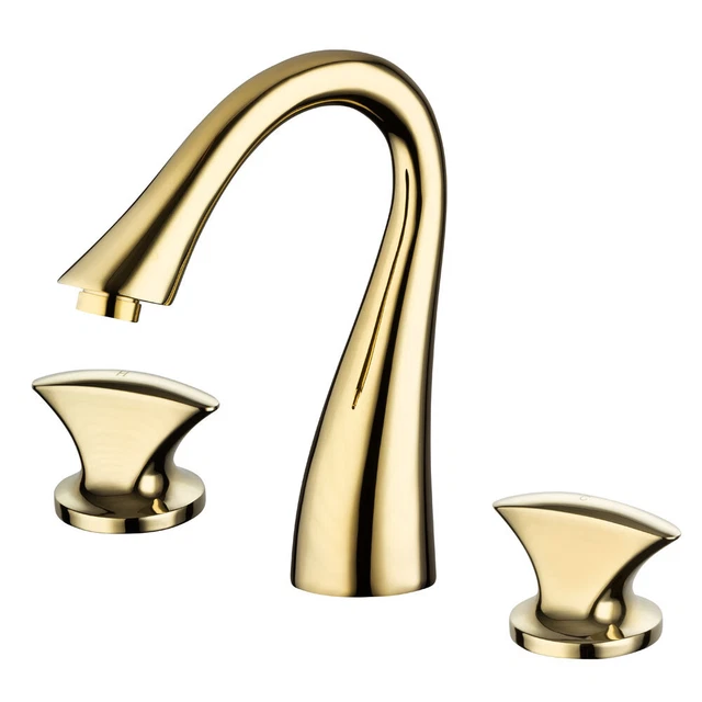 Rubinetto Per Bagno Ulisem, Rubinetto Per Lavabo Girevole A 360°, Miscelatore Per Lavabo Con Beccuccio Alto Rubinetto Per Bagno O Piccola Cucina Oro Spazzolato 88850526