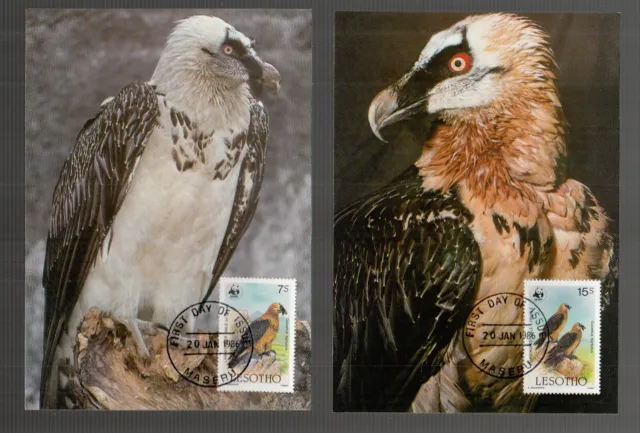 Korea WWF World Wildlife auf je 4 schönen FDC oder Maximumkarten als kpl. Satz