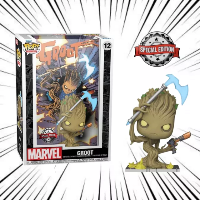 Groot - Marvel · Funko Pop Comic Covers #12 · Special Edition Big Case · NEW