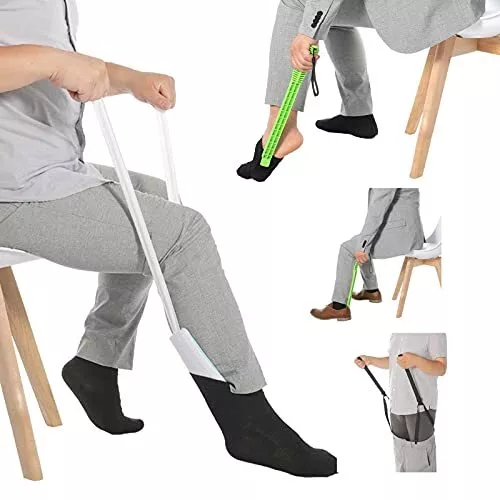 Enfile Chaussettes Kit - Aide à mettre et à enlever chaussettes, chaussures, pan