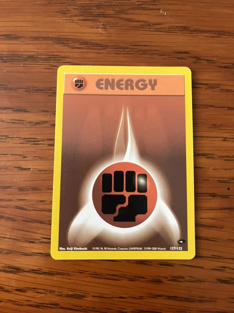 Fighting Energy - Pokemon Card - Energy - 127/132 - Gym Challenge