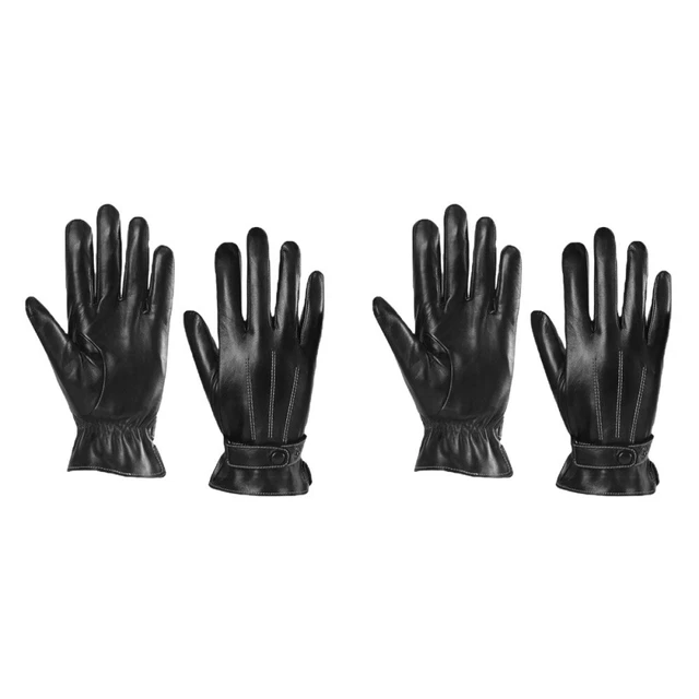 2 paia guanti da uomo in pelle abito moda coreana