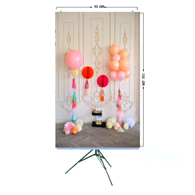 Toile De Fond Décoration Fête Anniversaire Animaux - Tissu Photo Studio 100x150cm Pour Enfants