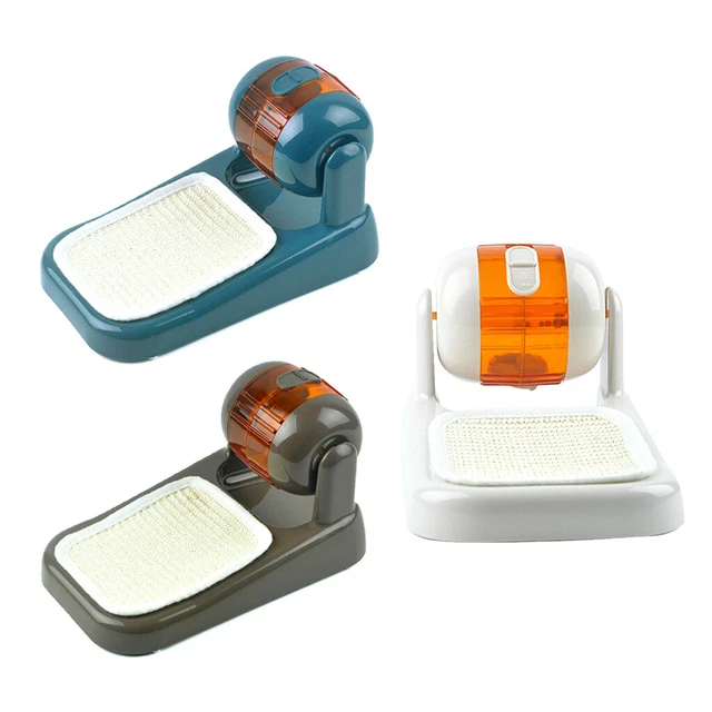 Katzenfutterautomat Futterspender Trommel Rollerform Puzzle Spielzeug mit Kratzbrett
