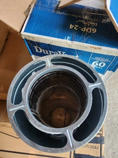 DuraVent 6DP-24 DuraPlus Triple-Wall Chimney Pipe; For Wood Stoves, Fireplaces,