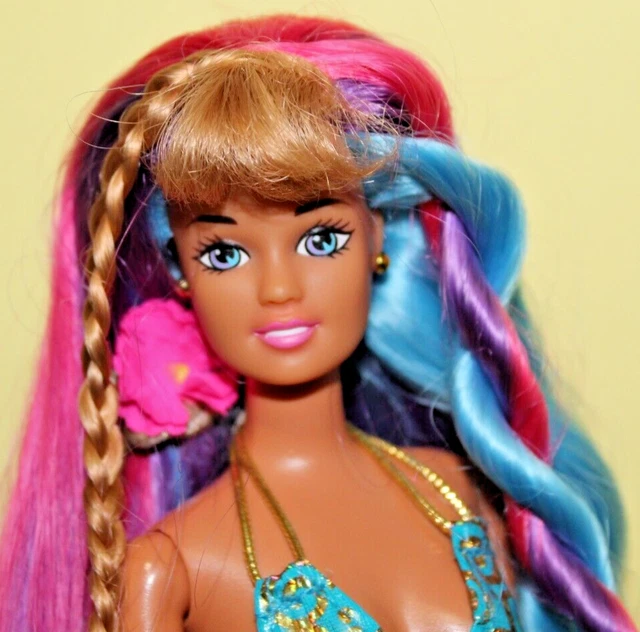 Barbie Teresa Doll 1996 Hula Hair 17049 Moonlit Blue Hair Articulated Jewelry EU Barbie Teresa Doll 1996 Hula Hair 17049 Moonlit Blue Hair Articulated Jewelry EU