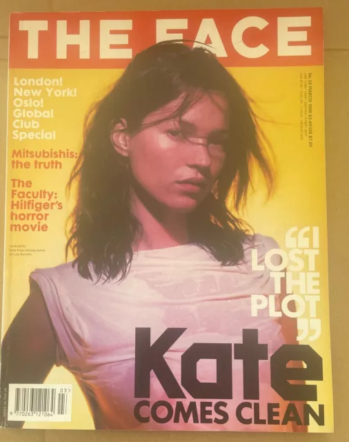 The Face Magazine March 1999 Vol 3 #26 Kate Moss Comes Clean By Luis Sanchis