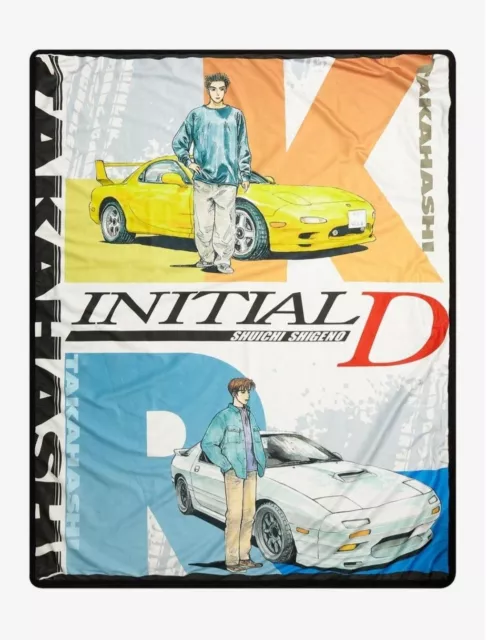 Initial D Takahashi Brothers Throw Blanket