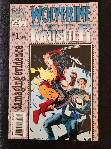 Wolverine and the Punisher Damaging Evidence # 1- 3  Set Marvel 93 Plus 2 Cards!