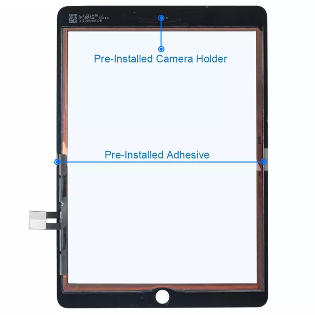 Digitizer Display Touchscreen Glas für iPad 6 2018 9.7 inch A1893 A1954 Schwarz 2