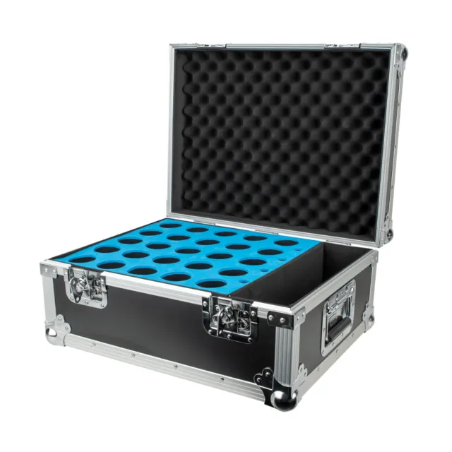 Cas de Vol Mikrocase Coffret de Transport pour 25 Microphone Et Accessoires