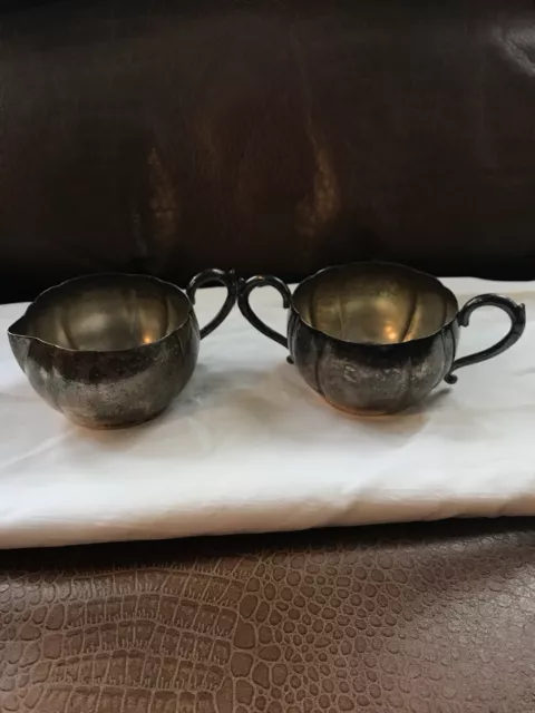 Oneida Community Ltd 612 Sugar and Creamer Set ONEIDA SILVERSMITHS