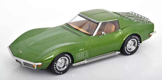 1:18 KK-Scale Chevrolet Corvette C3 1972 hellgrün-metallic