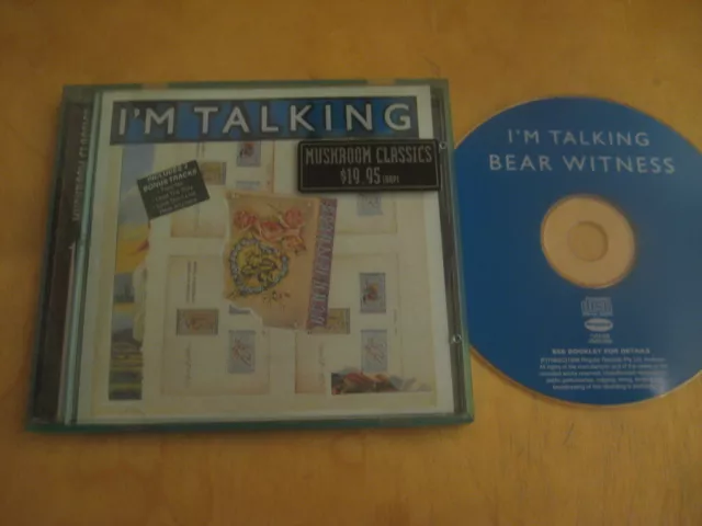 I'M TALKING Bear Witness RARE AUSSIE CD 1996 - D91056 - 2ND PRESS 3 EXTRA TRACKS