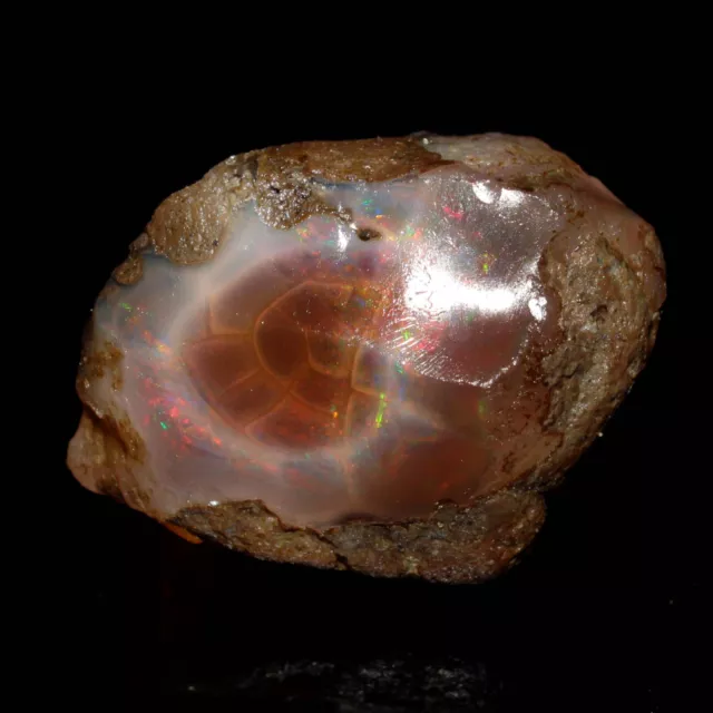 124 CTS Big Opal Fire rough Natural Ethiopian opal rough opal Raw 38x28x26mm 2