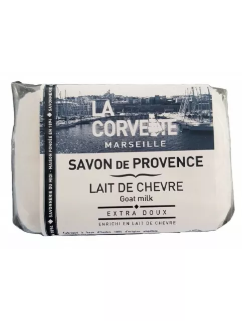 Savon de Marseille au lait de chèvre 100g LA CORVETTE