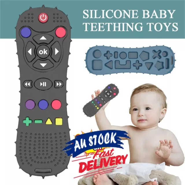 Baby Teething Toy TV Remote Control Shape Chew Toys Teether Silicone Soothe Toy