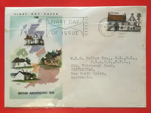 Uk Gb Great Britain -1970 British Architecture - First Day Cover - Fdc