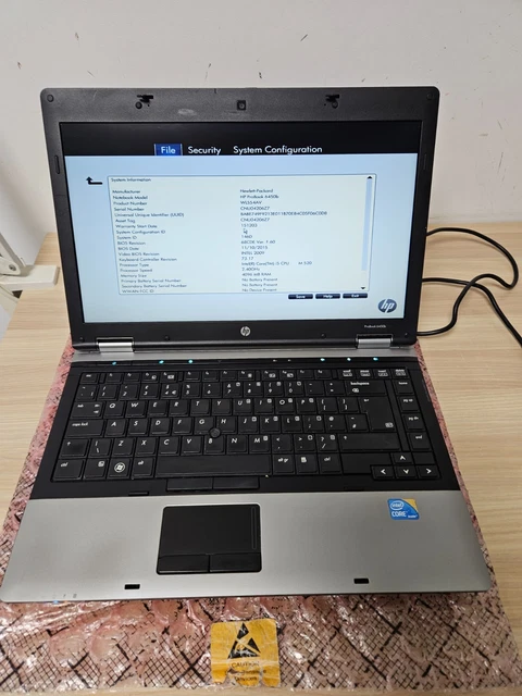 HP PROBOOK 6450B i5-M520 2,4 GHz GB de RAM Sin