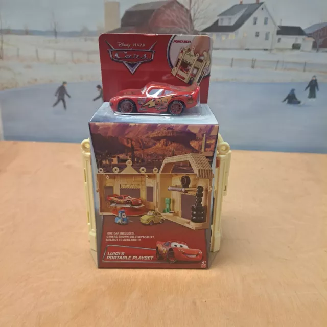 Disney Pixar Cars Luigi’s Portable Playset  New By Mattel