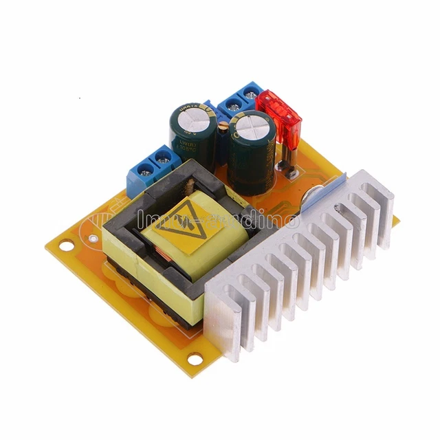DC-DC 8-32V to 45-390V High Voltage Converter Boost ZVS Step-up Booster Module