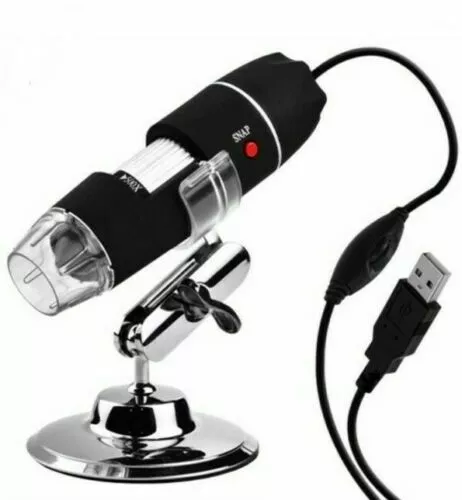 MICROSCOPIO DIGITALE 500X 8 LED USB ZOOM PORTATILE LENTE INGRANDIMENTO full hd