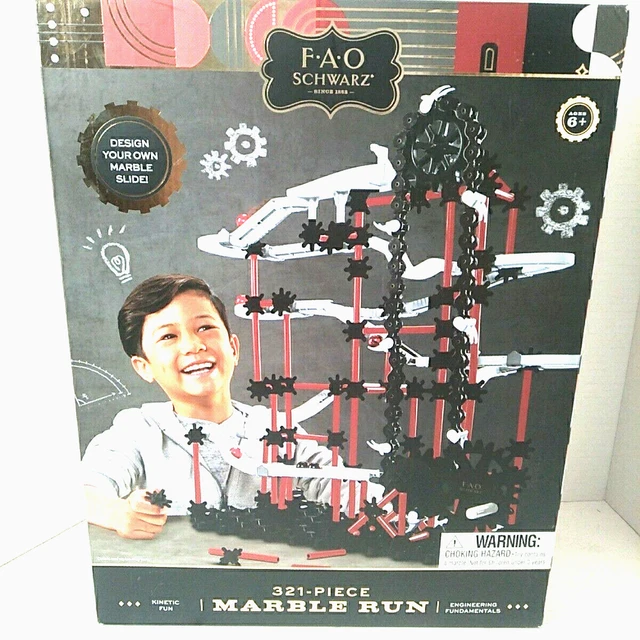 FAO SCHWARZ 321PIECE Marble Run Architecture Construction Building Kit