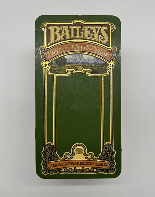 VINTAGE BAILEYS ORIGINAL Irish Cream Tin Container Hinged Lid
