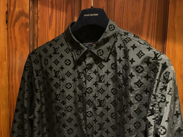 Buy Supreme Louis Vuitton SUPREME LOUISVUITTON Size: L 17AW LV Jacquard  Denim Baseball Jersey Monogram Denim Baseball Short Sleeve Shirt from Japan  - Buy authentic Plus exclusive items from Japan