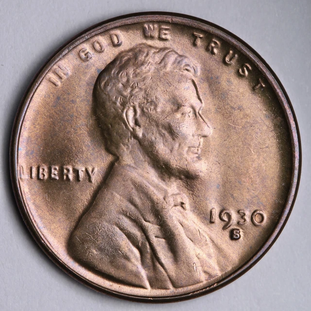 1930-S Lincoln Wheat Cent Penny CHOICE BU *UNCIRCULATED* MS E167 SHZ