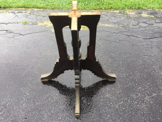 DIY PROJECT VICTORIAN GINGERBREAD DESIGN PEDESTAL TABLE BASE w LEGS NO TOP