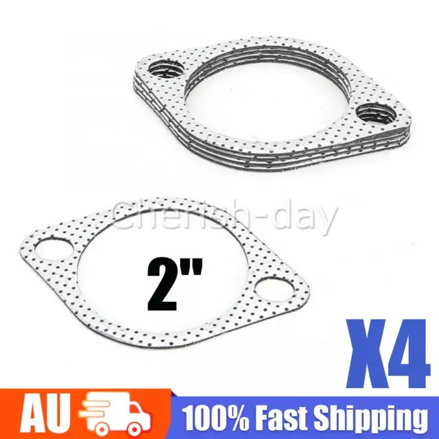 2" 51MM EXHAUST GASKET - 106MM BOLT SPACING, 3 INCH FLANGE (4 pieces) NEW