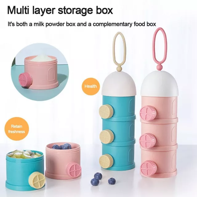 Large Capacity Baby Food Supplement 3 Layers Snack Storage Storage Box  Food