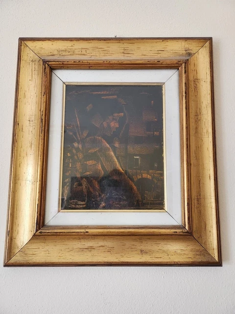 Quadro Olio Su Tela "Nudo" Di Ugo Frojo