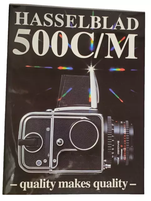 Vintage Hasselblad 500C/M Brochure Sales Catalog Glossy Pages Sweden Excellent