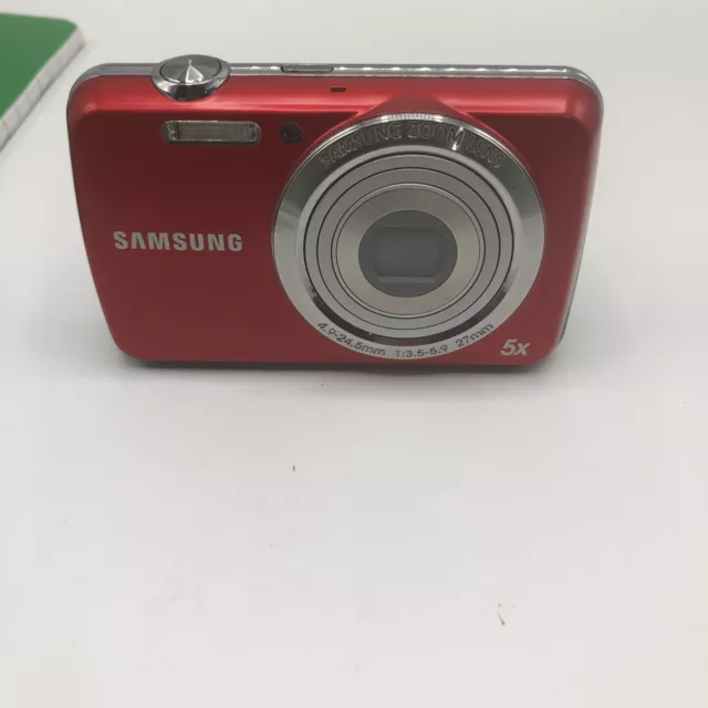 Samsung PL Series PL200 14.2MP Digital Camera - Black Red. UNTESTED