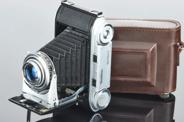 Voigtländer Bessa II Color-Skopar 3,5/105mm 6x9 Folding Camera W. Case CE11273
