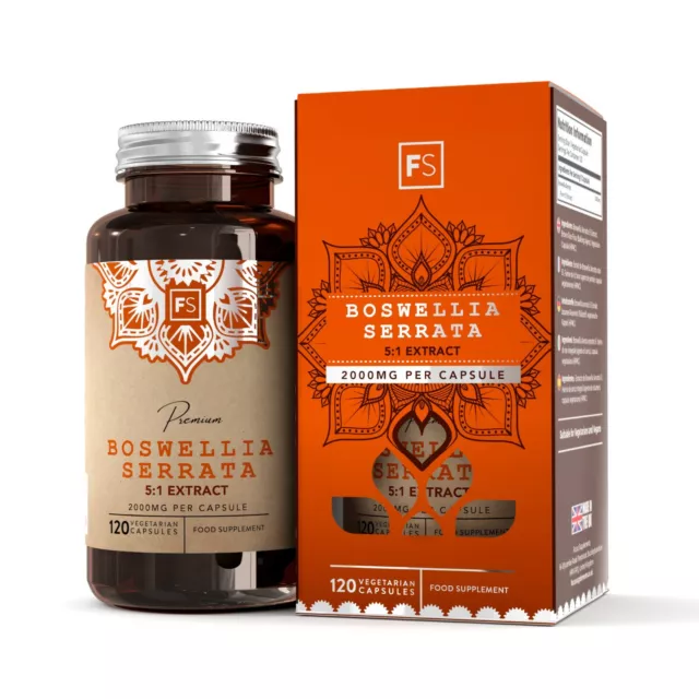 Boswellia Serrata | 120 2000mg Caps - Anti Inflammatory Joint Care Support