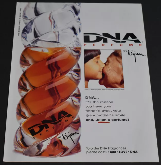 1998 PRINT AD Sexy Bijan Perfume for Women Brunette Indian Lady