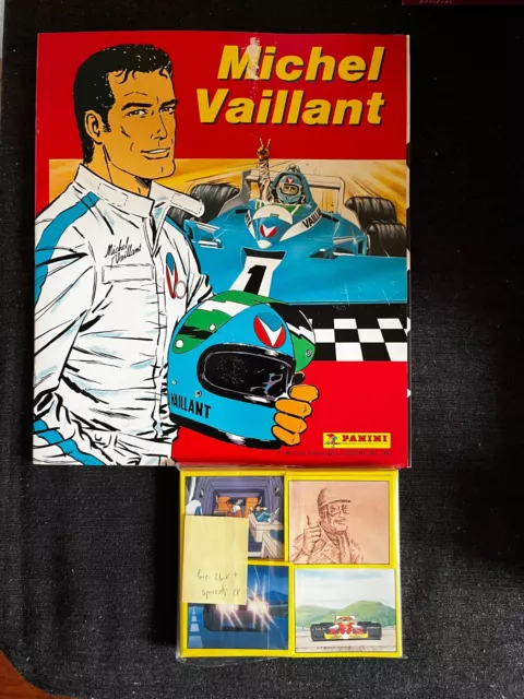 Rare Lot 204 Stickers Panini Michel Vaillant 1992 + Empty Album Vide Not Mint