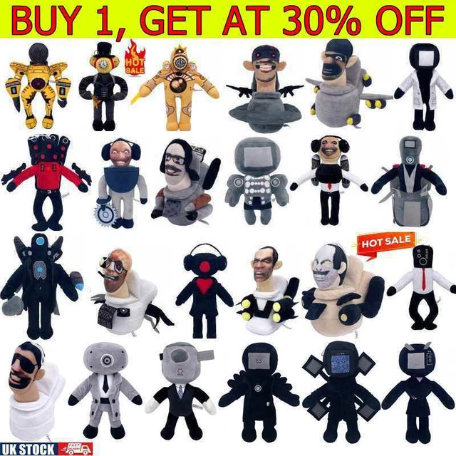 SKIBIDI TOILET PLUSH Toy Toiletman Cameraman Speakerman Funny Xmas Doll