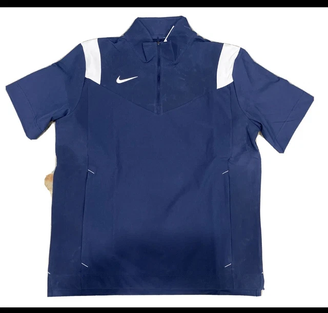Nike DJ5113-419 Coaches Performance Navy Blue 1/4 Zip Football Jacket Men Large