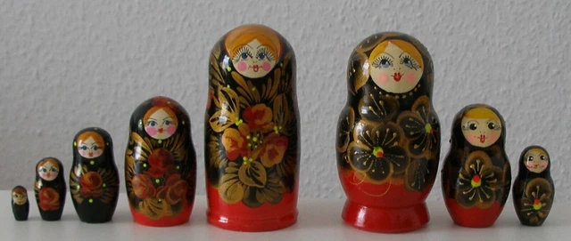 Konvolut! 2 Matroschkas, Babuschkas, Matrjoschkas! 3+5 Puppen + TASCHEN-ANHÄNGER