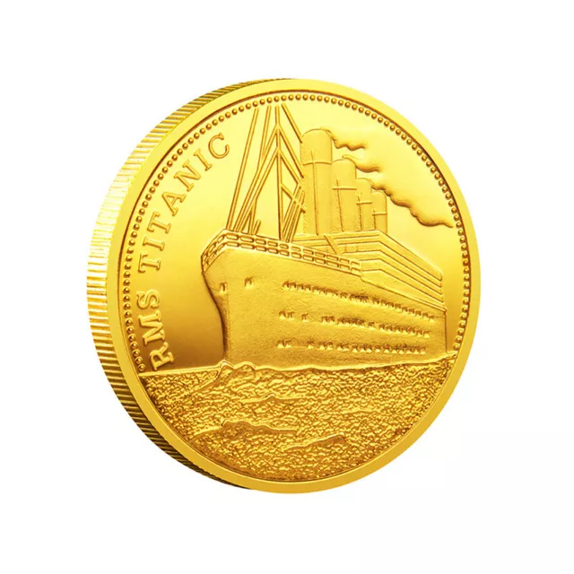 Titanic Collection Gifts Commemorative Coin The Voyage Sailing Map Souvenir