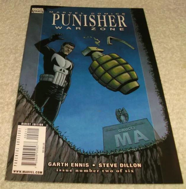 Marvel Comics Marvel Knights  Punisher War Zone # 2 Vf+/Nm