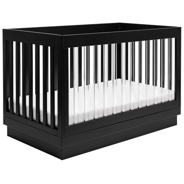 Babyletto Harlow 3-in-1 Convertible Crib with Toddler Bed Conversion Kit - Black